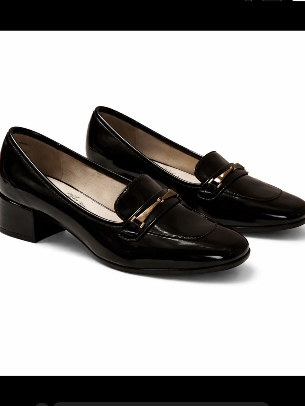 Cliffs by White Mountain Black Patent Leather Loafers Women’s Size 9.5M - Picture 2 of 6